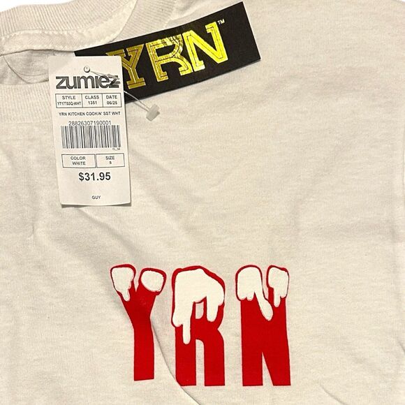 NWT Yung Rich Nation Migos YRN Men’s S Offset Cook Up White Graphic T-Shirt - Picture 4 of 6